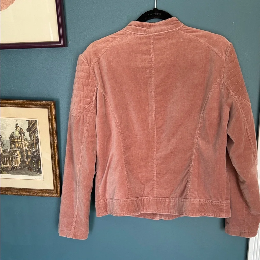 Chic Dusty Pink Bomber Jacket 0197 - Picture 3 of 3